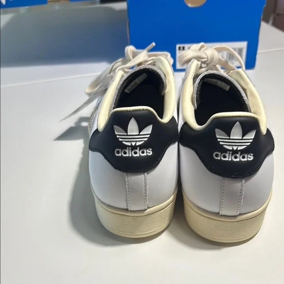 Adidas White and Cream Superstar Sneakers - Picture 7 of 7